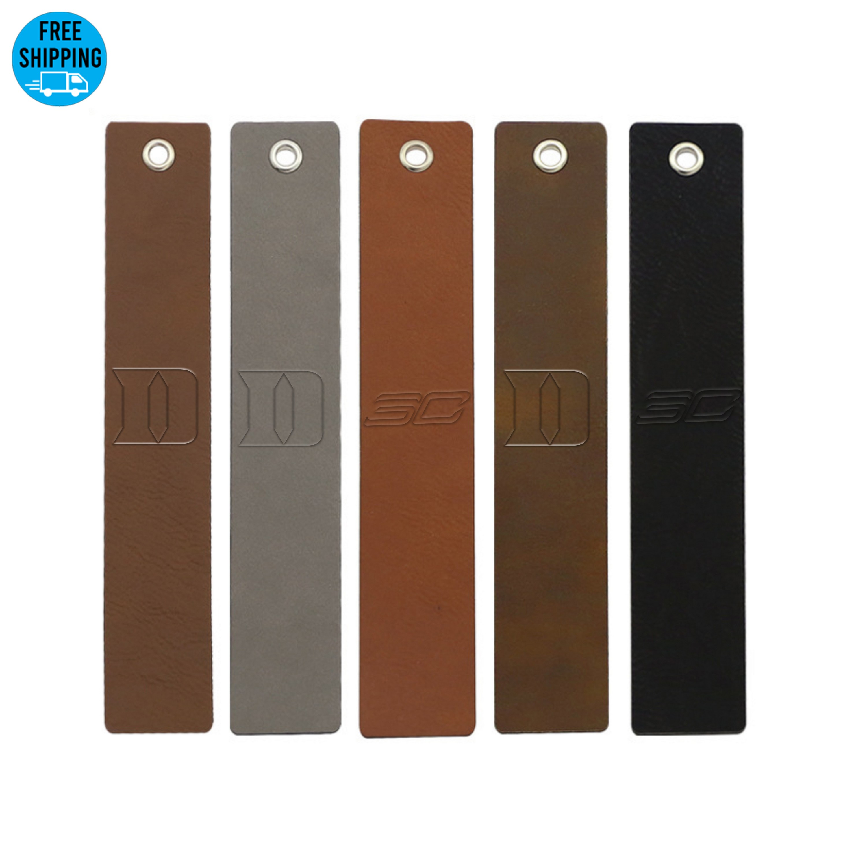 Debossed Vegan Leather Bookmark 4
