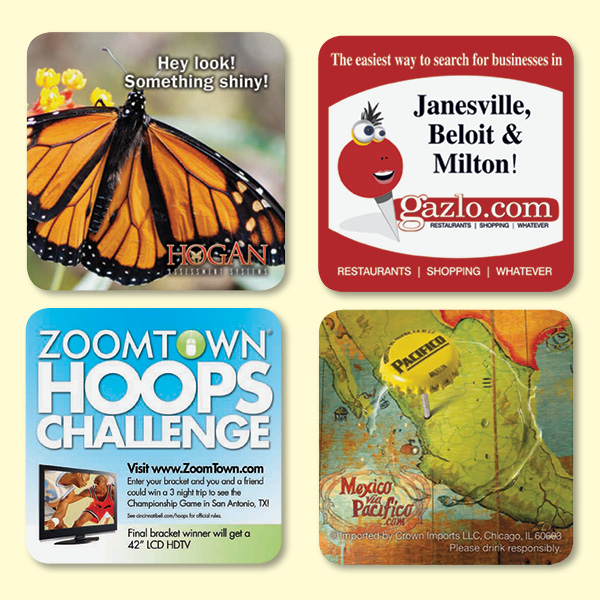 Vynex DuraTec 3.6"x3.6"x1/8" Hard Surface Drink Coaster