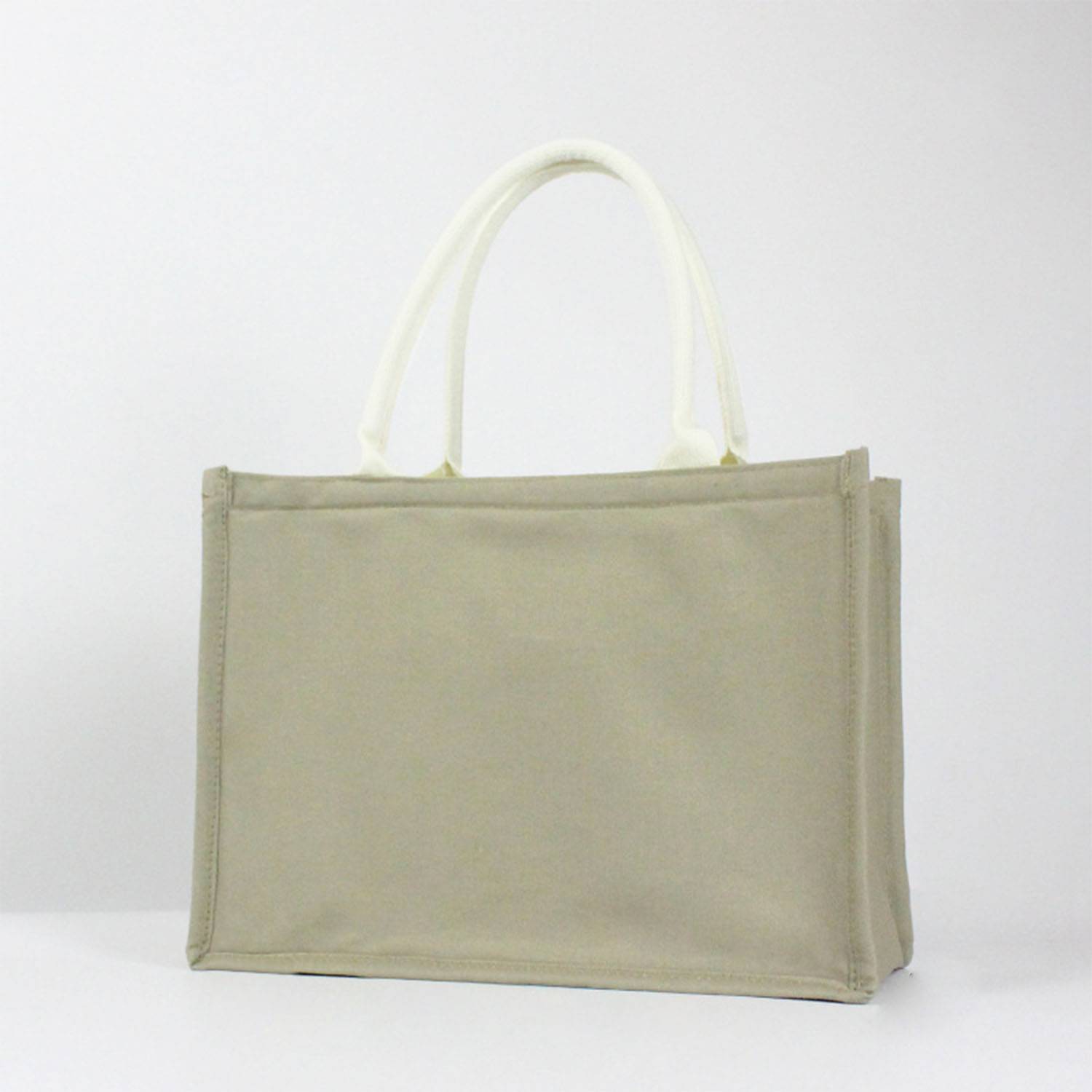 Canvas Sold Color Tote Bag, custom tote bag with logo imprint 4