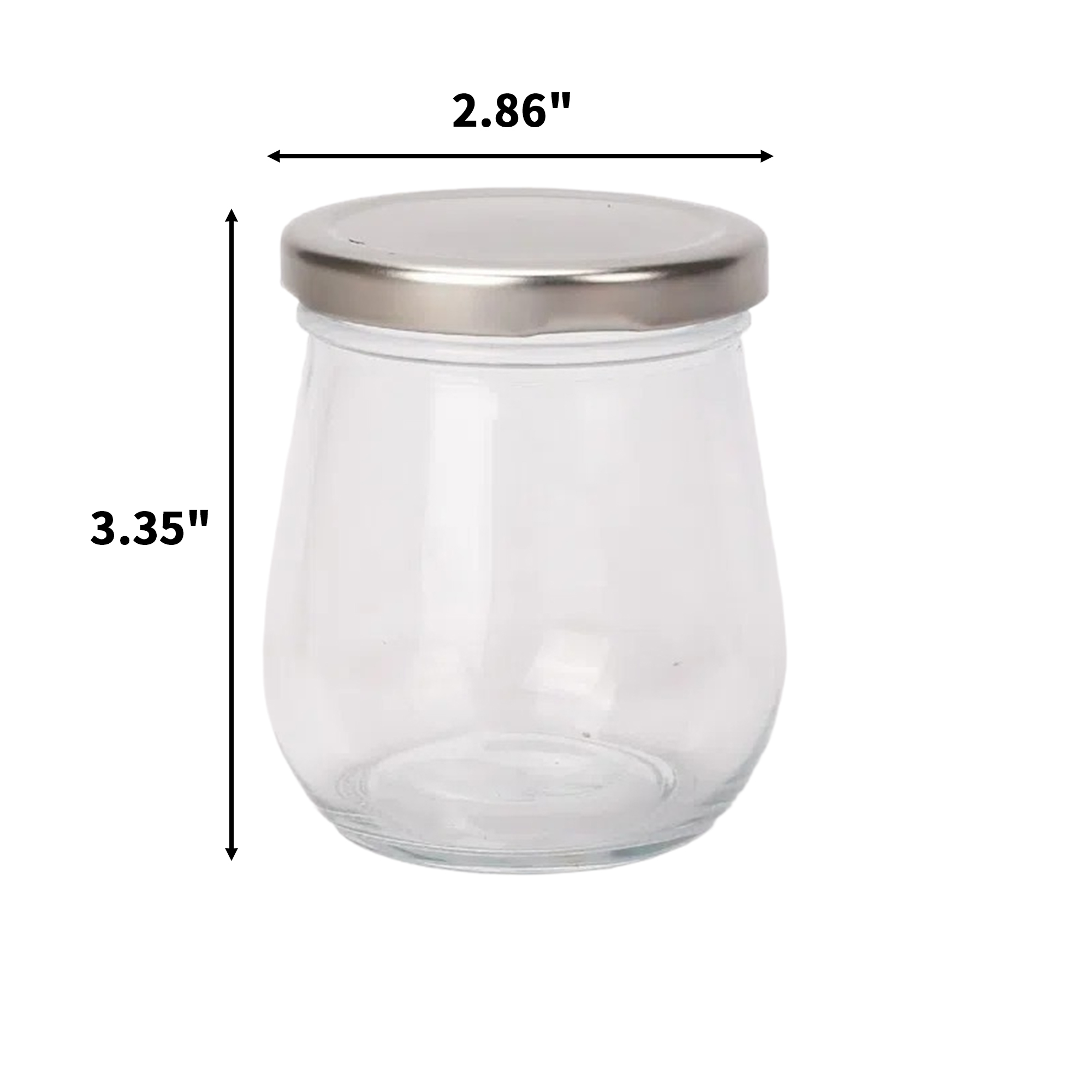 12.85 Oz Food Storage Vessel With Screw Top 3.35" x 2.86" 5