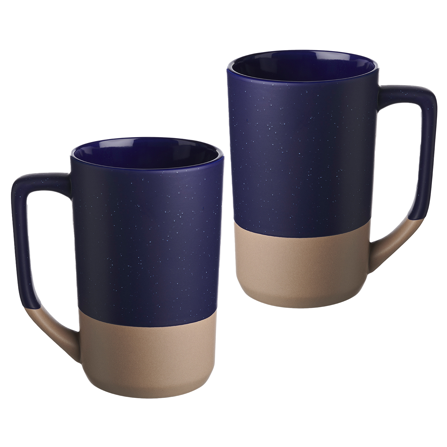 Two-Tone Ceramic Mug with Speckled Glaze, 17 oz. 5