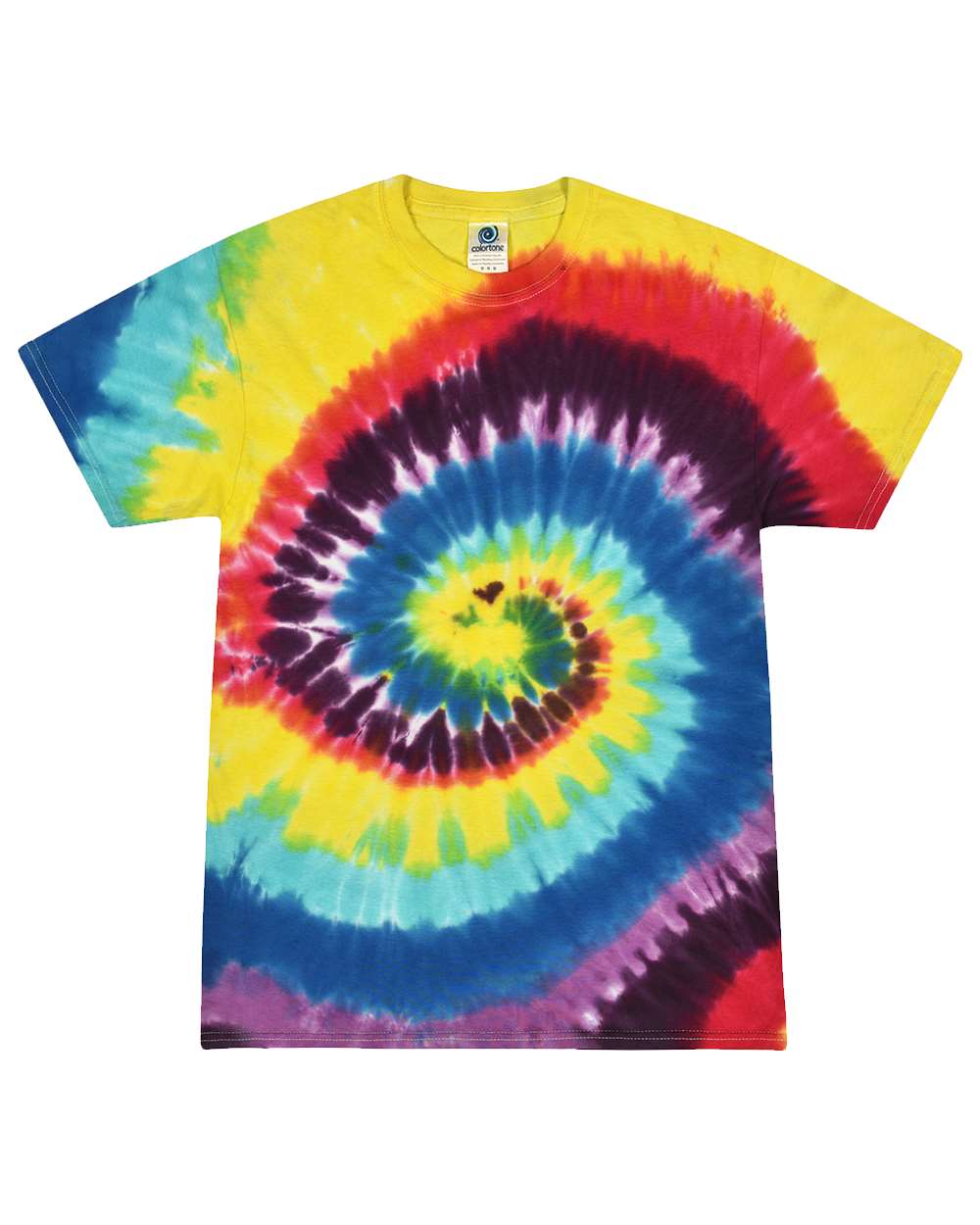 Unisex Multi-Color Tie-Dyed T-Shirt - 1000 103