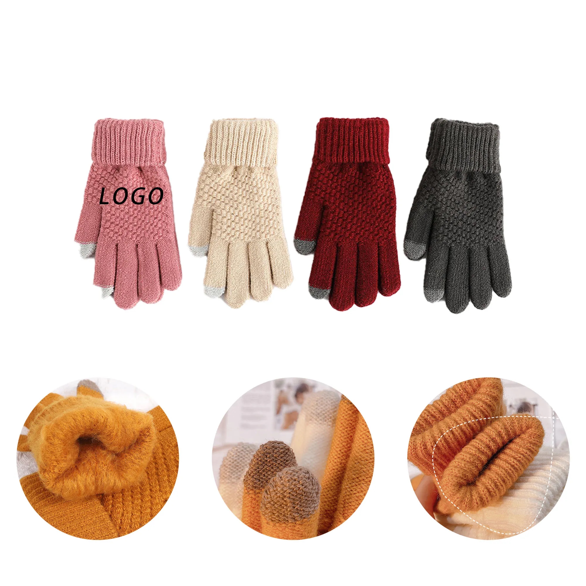 Insulated Winter Gloves With Logo For Safety, Sustainable