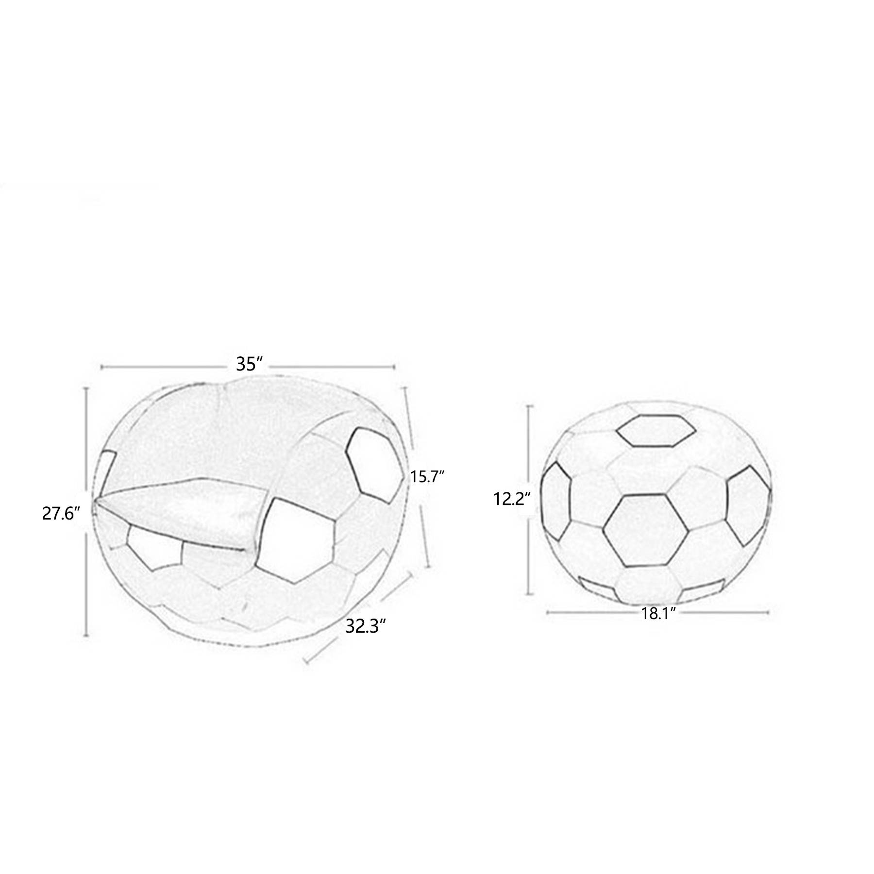 Creative Football Small Sofa 1