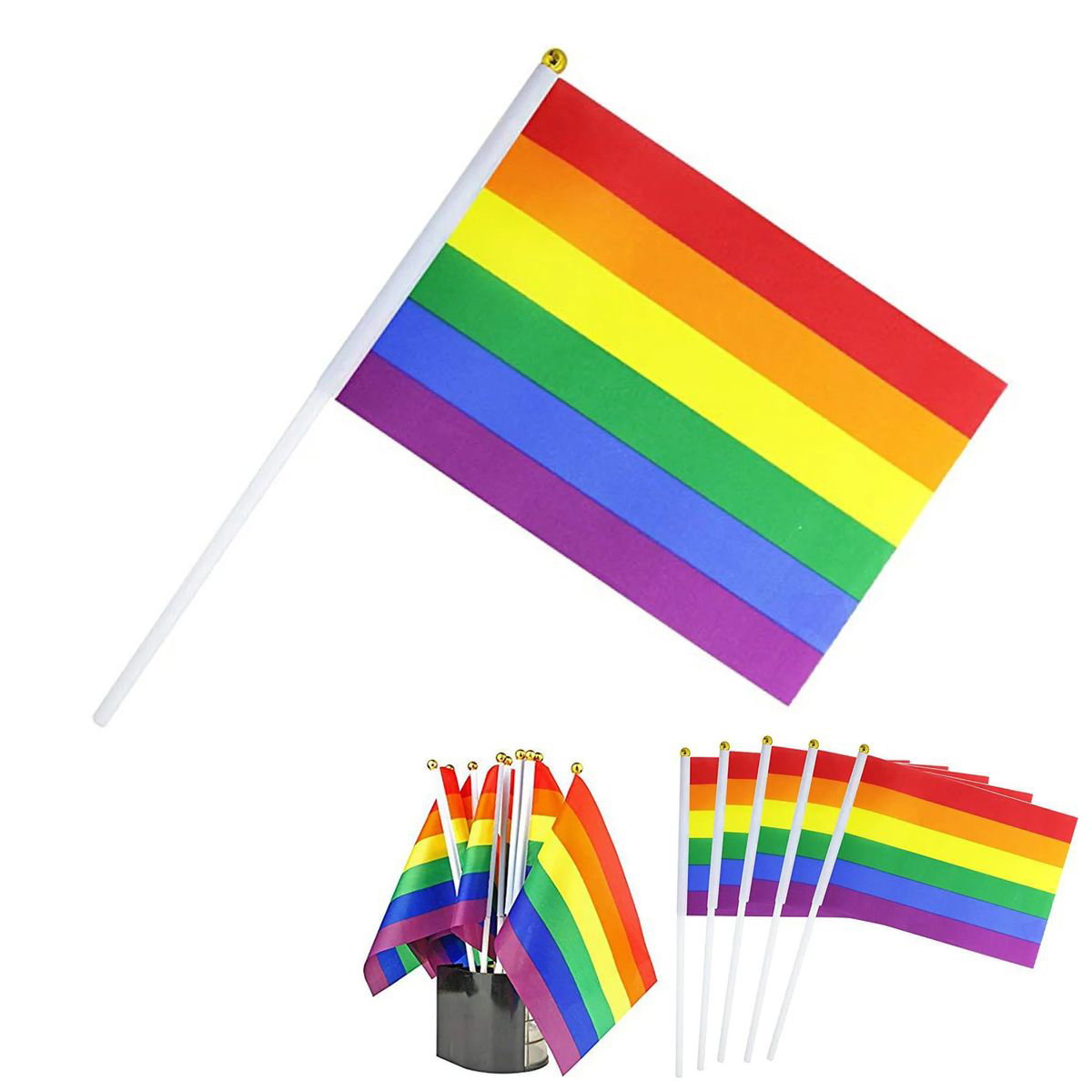 Mini Hand Waving Flag for Sports or Parades 1