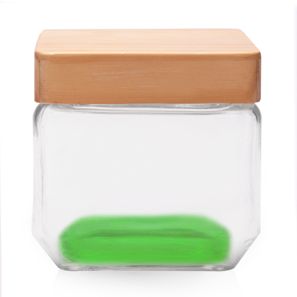 27 oz. Glass Candy Jars with Wooden Lid 16