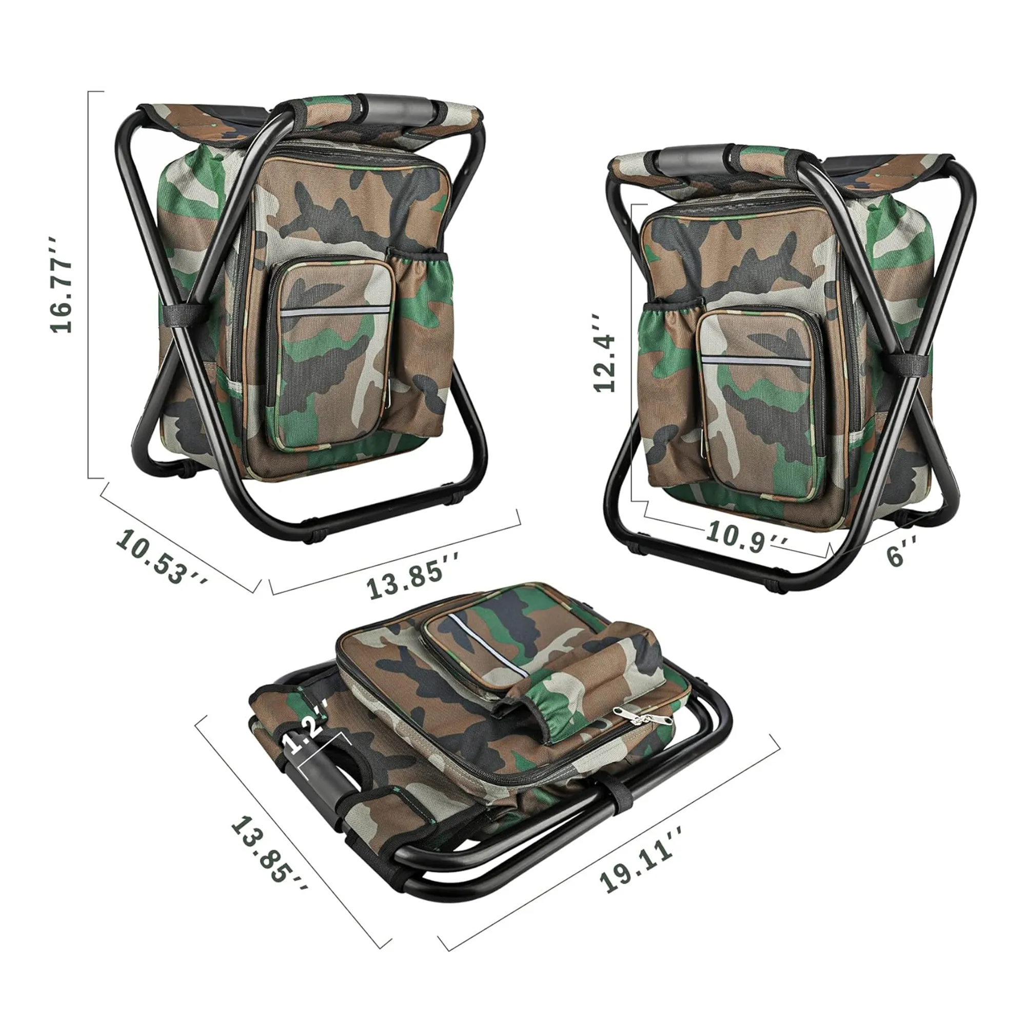 Backpack Chair with Cooler Bag 3
