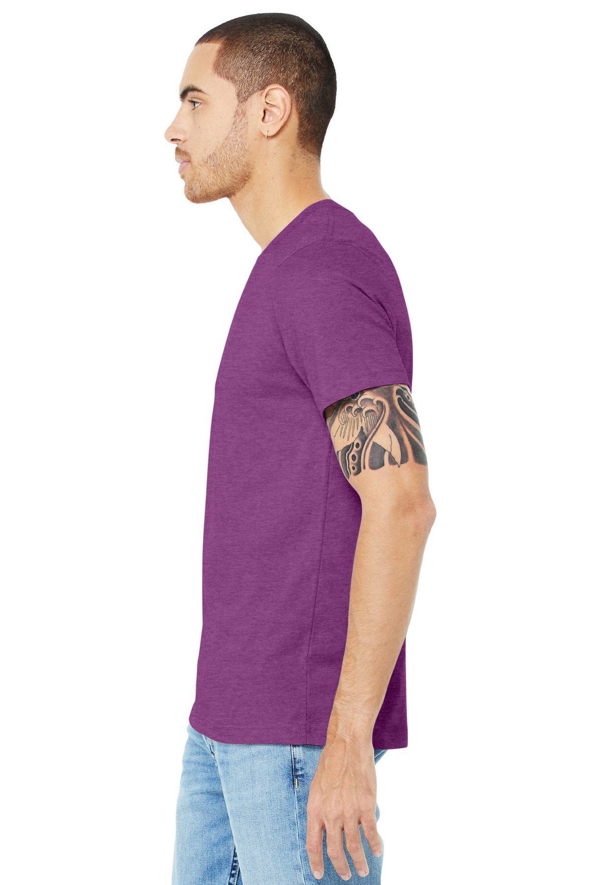 BELLA+CANVAS Unisex Heather CVC Short Sleeve Tee. BC3001CVC 15