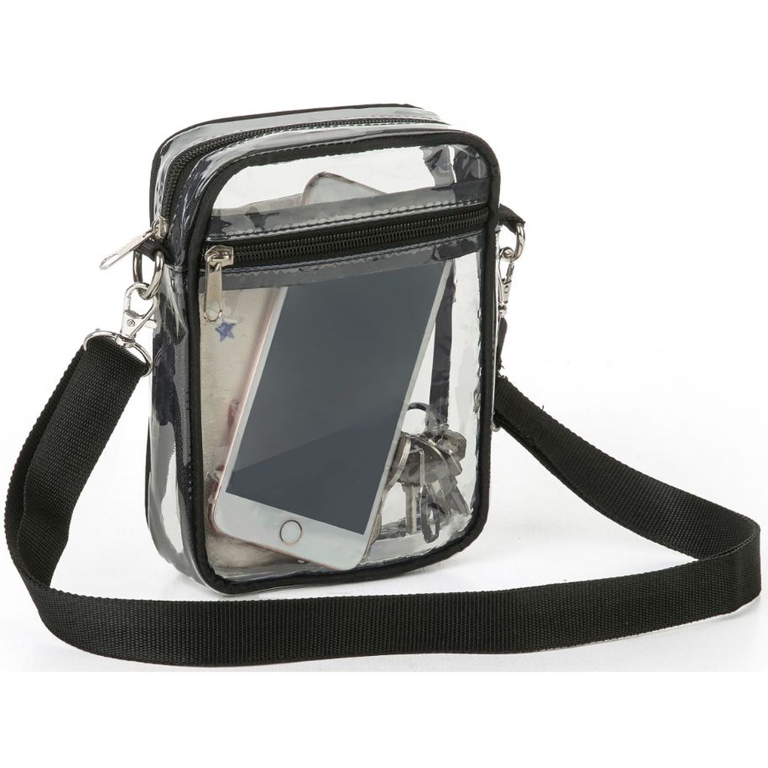 Rock'it 3-Day Messenger Handbag Clear PVC Transparent Crossbody Bag 9