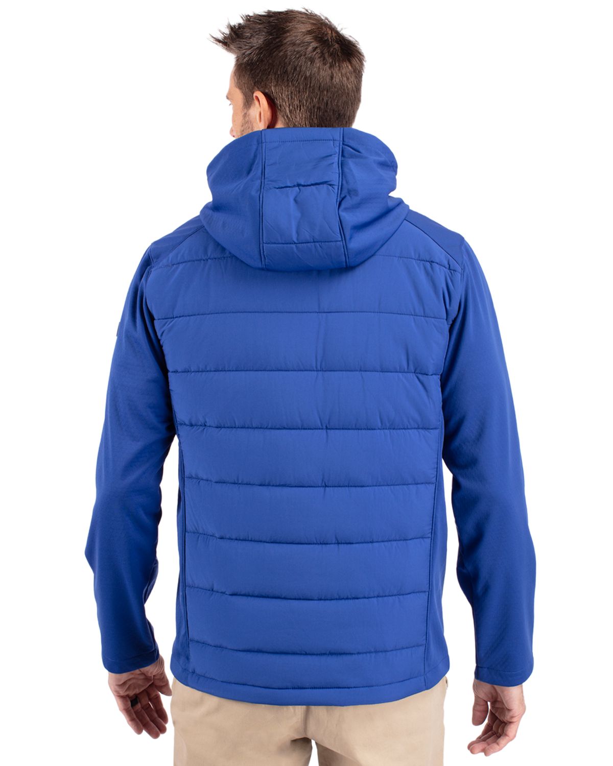 Cutter & Buck Evoke Recycled Honeycomb Fleece Mens Hybrid Full Zip Jacket 47