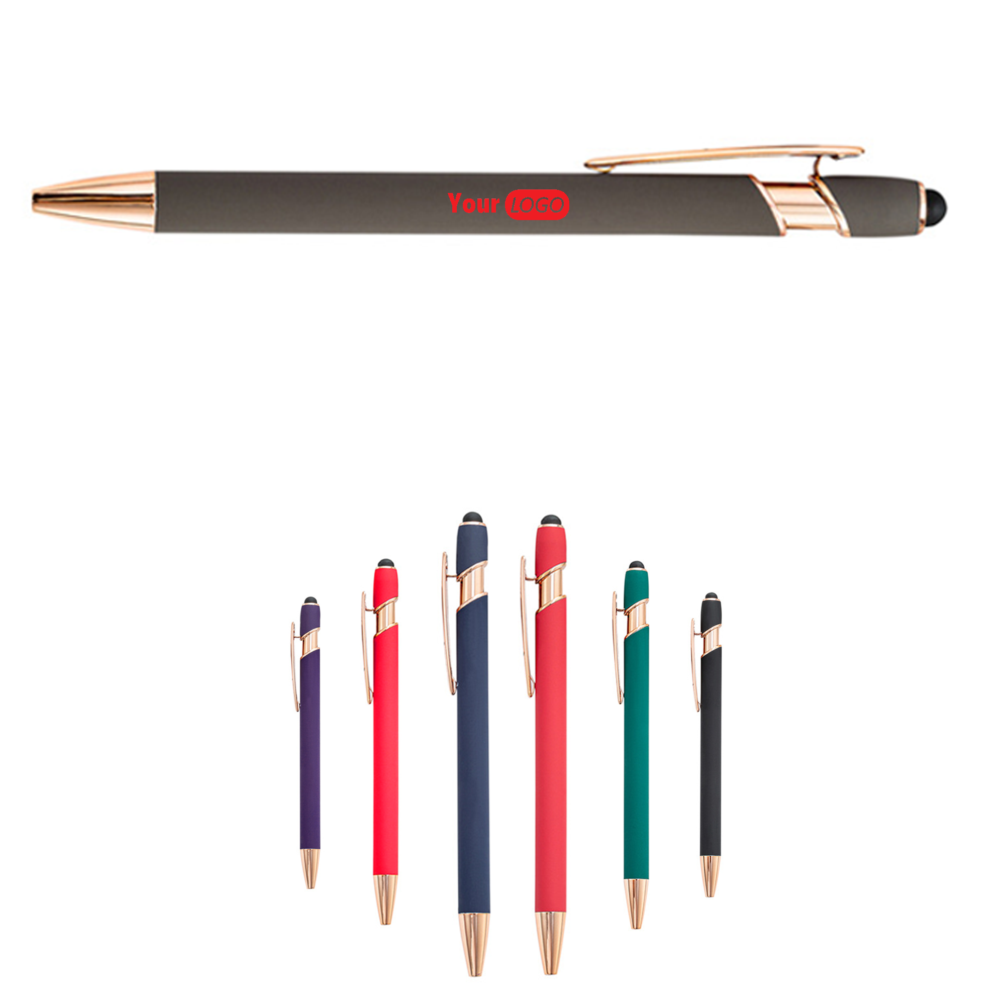 Rose Gold Dual-Tip Stylus Pen 2