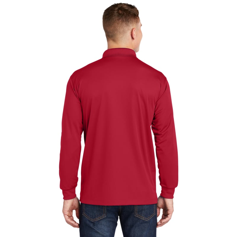 Sport-Tek Long Sleeve Micropique Sport-Wick Polo. 35