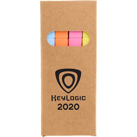 4-Piece Square Recycled Highlighter Set 45