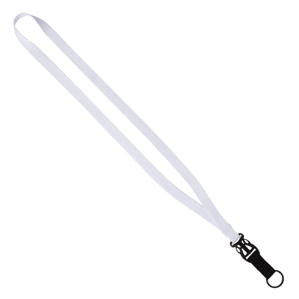 5/8" Tubular Lanyard with Plastic Slide-Buckle Release & Split-Ring 2