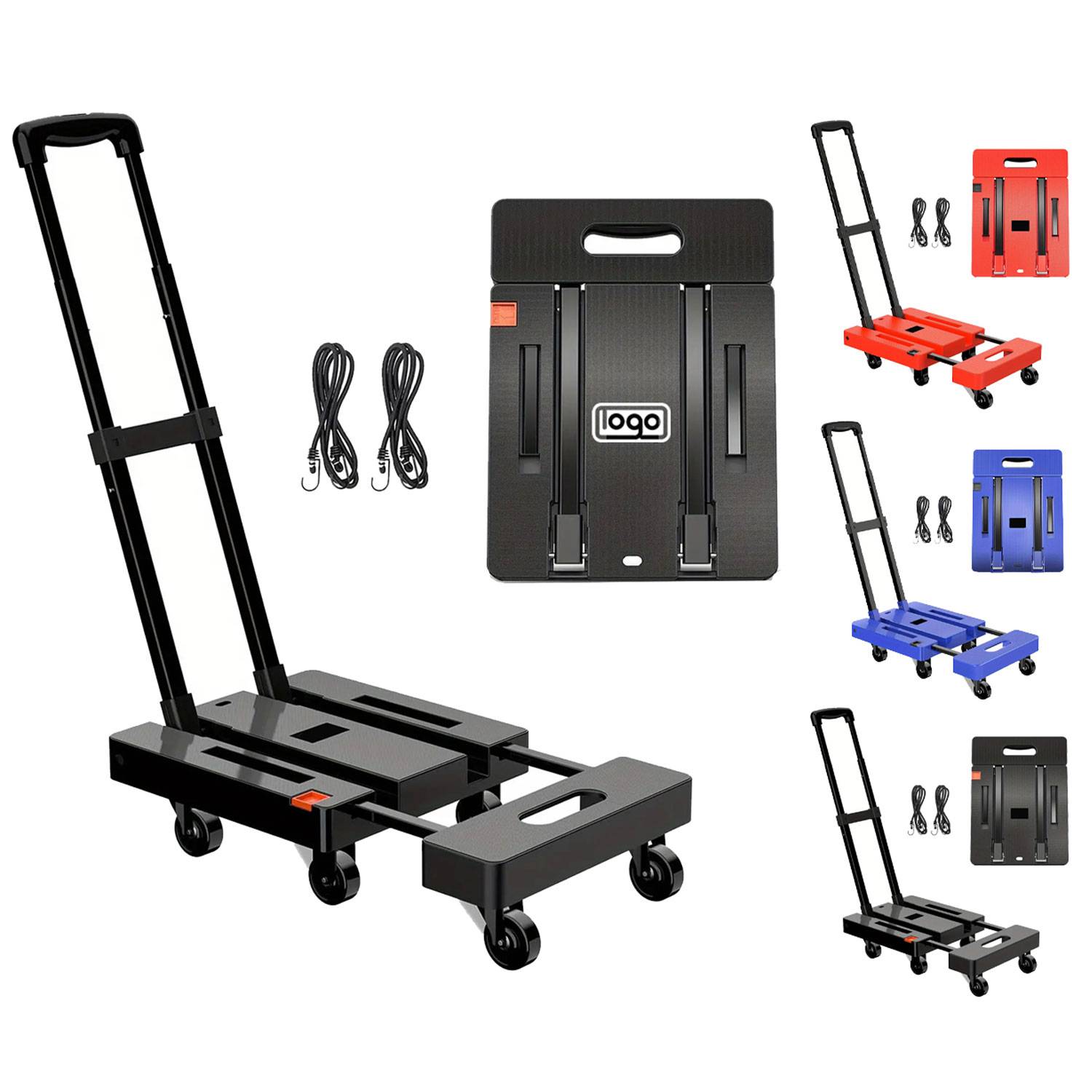 Portable Foldable Hand Cart w/ Wheels 1