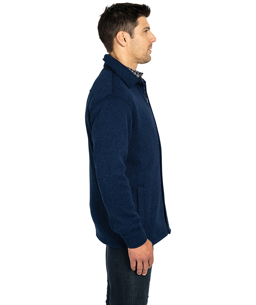 Heathered Fleece Snap Shacket 53