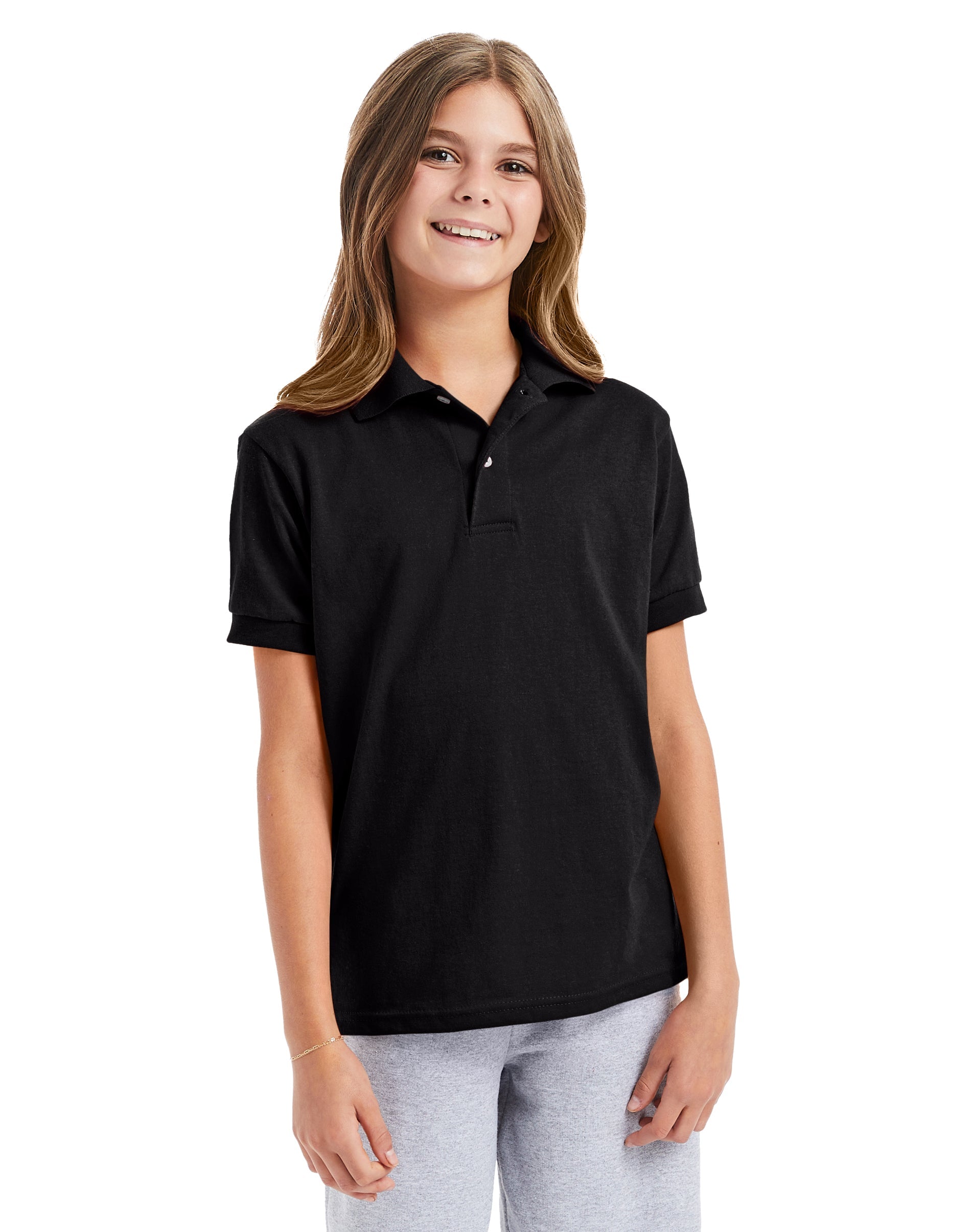 Hanes EcoSmart Jersey Polo Shirt 5