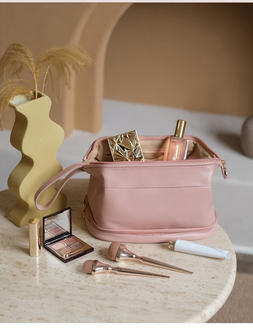 PU Leather Zipper Makeup Bag 7