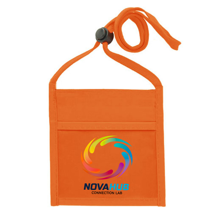 Adjustable Lanyard Neck Wallet - 5.20" x 5.25" 5