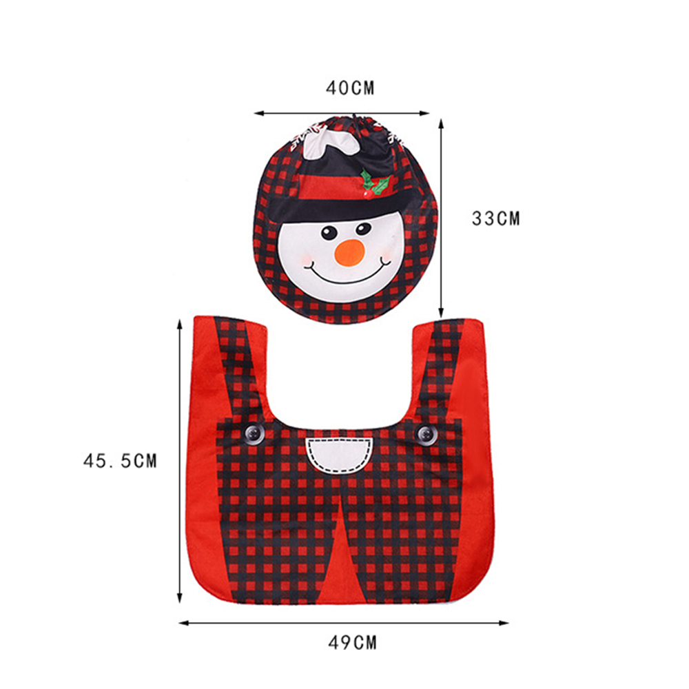 Christmas Toilet Seat Cover Set 5