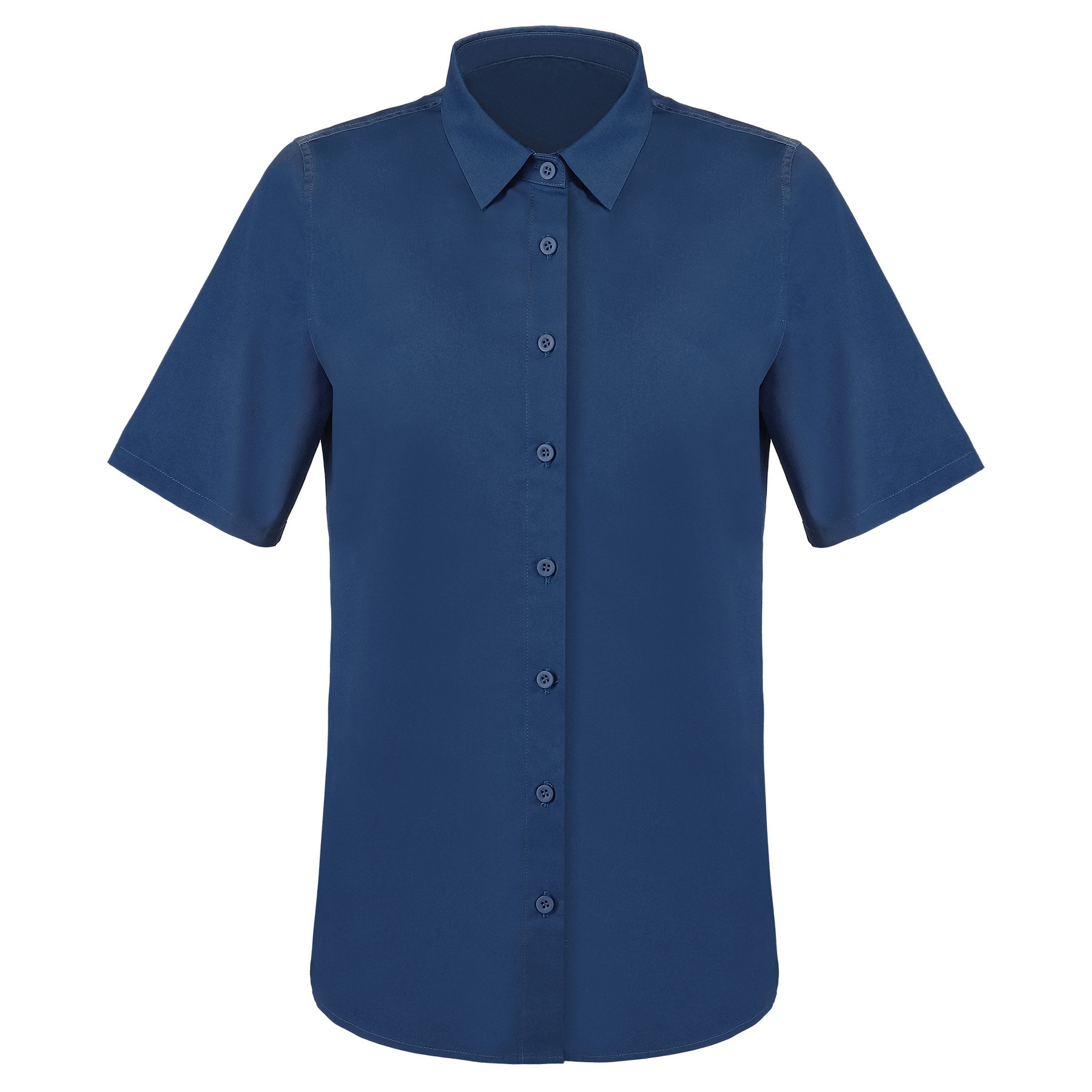 Women's Button Down Short Sleeve Twill Shirt 3