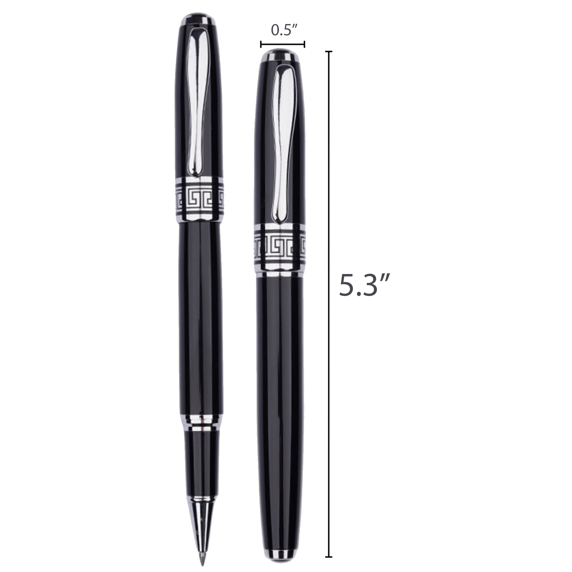 Metal Engraving Custom Gift Roller Ballpen Ballpoint Pen Set 2