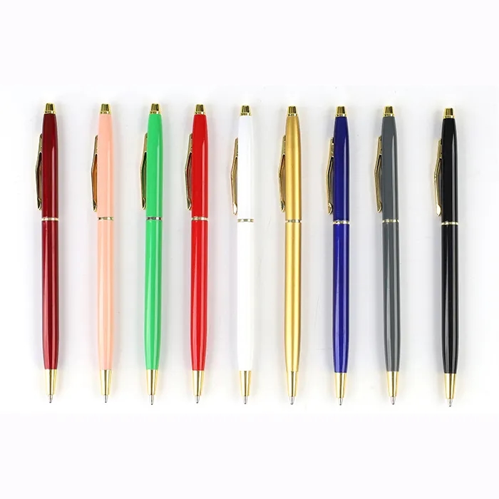 Slim Metal Twist Ballpoint Pen 1