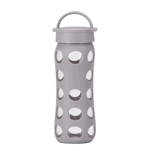 16 oz Glass Cup with Borosilicate and Silicone Sleeve 6