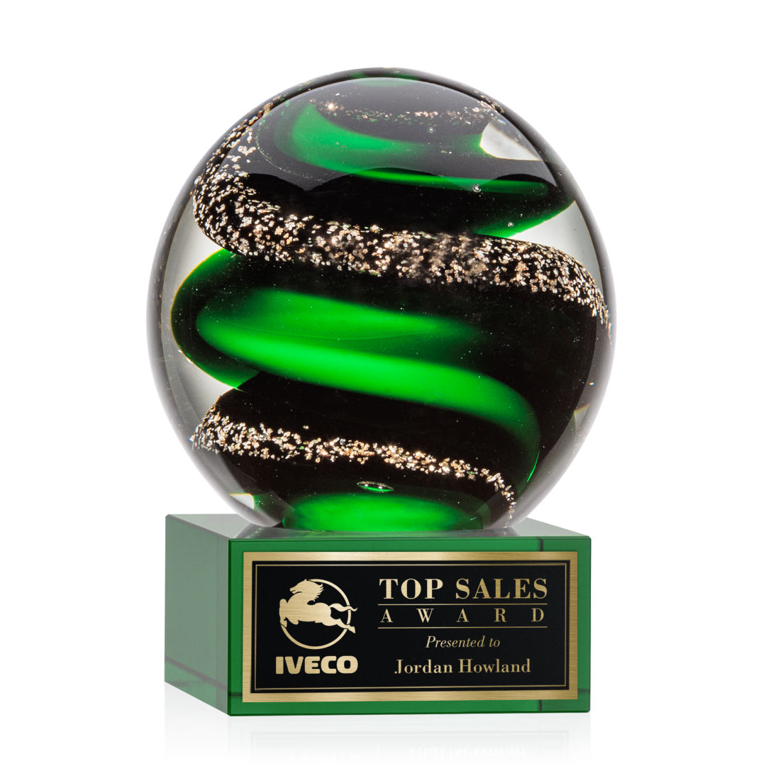 Zodiac Award on Hancock Base - Green 4