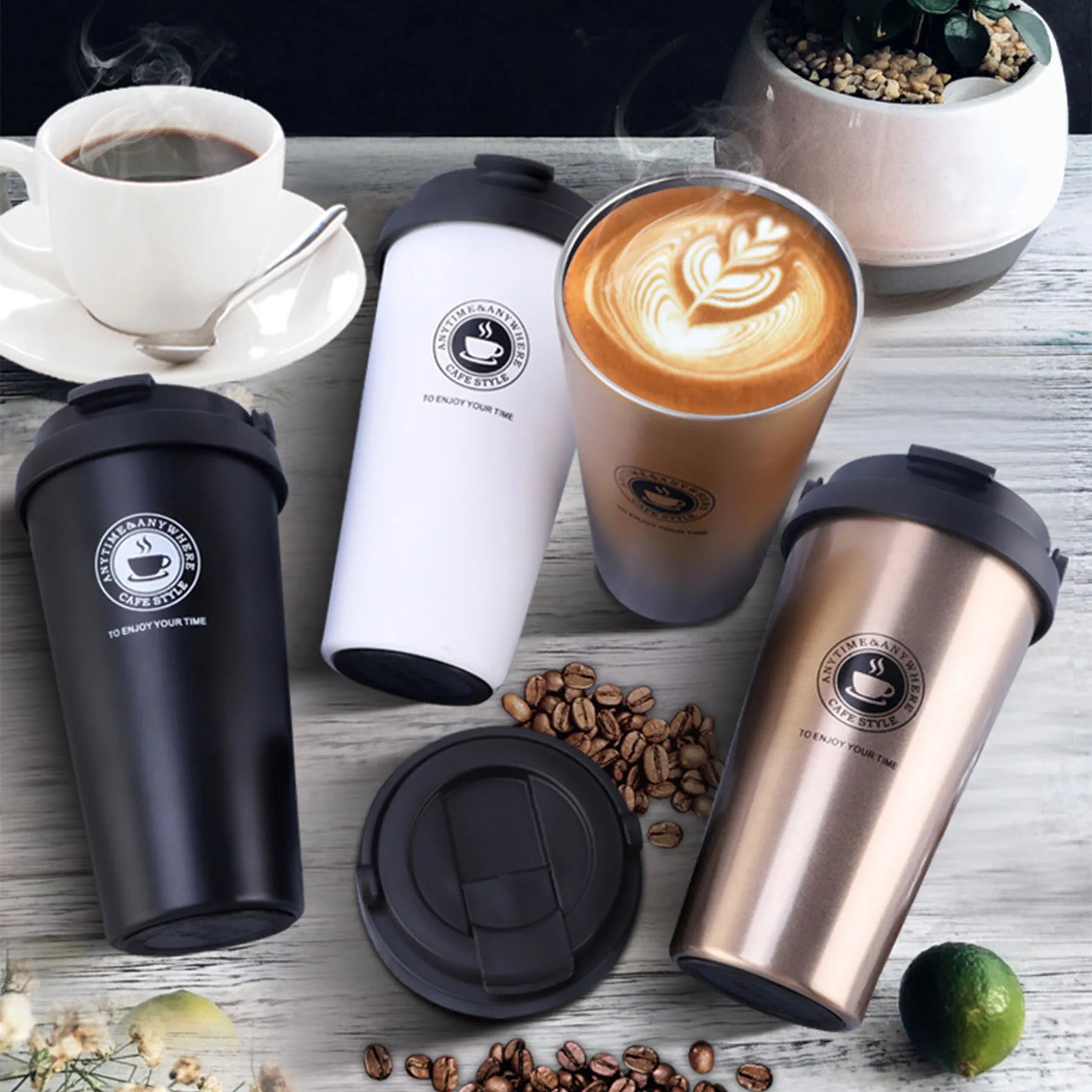 Double Vacuum Coffee Cup 5