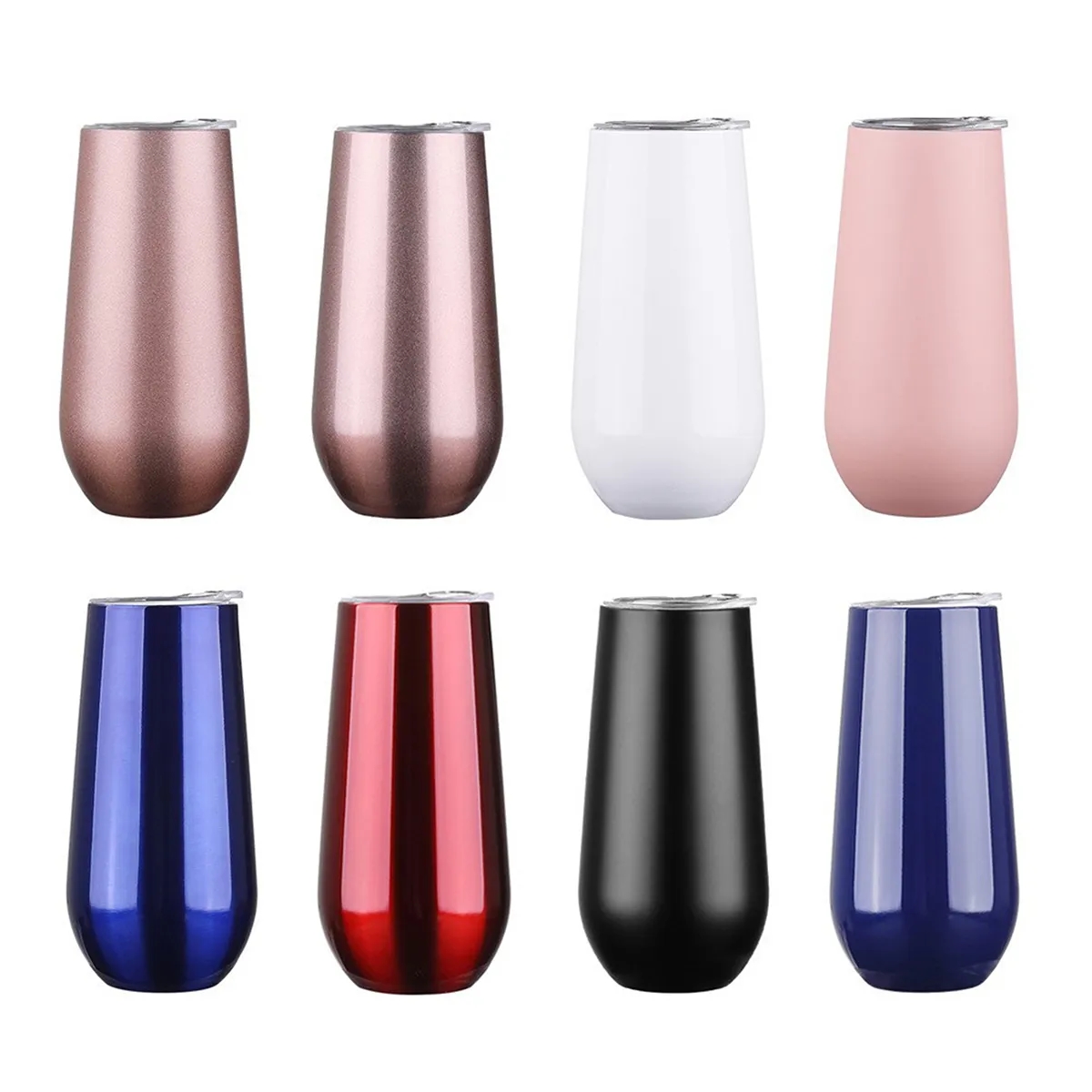 Custom Insulated Tumbler Water Bottle U-Shaped Eggshell Mug 3