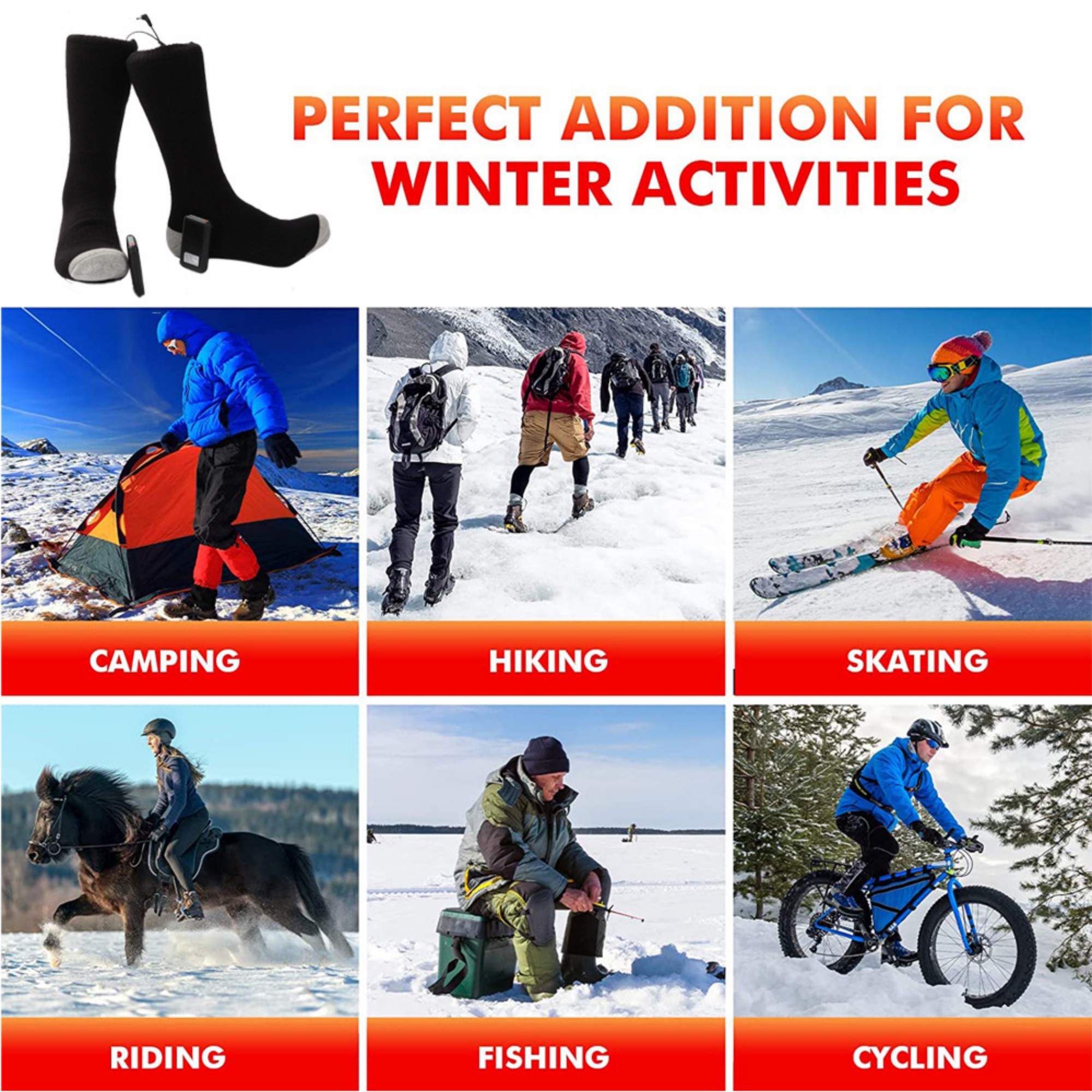 USB Heated Warming Socks 2