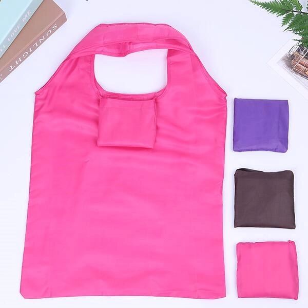 Reusable 190T Polyester Foldable Grocery Tote with Pouch 10