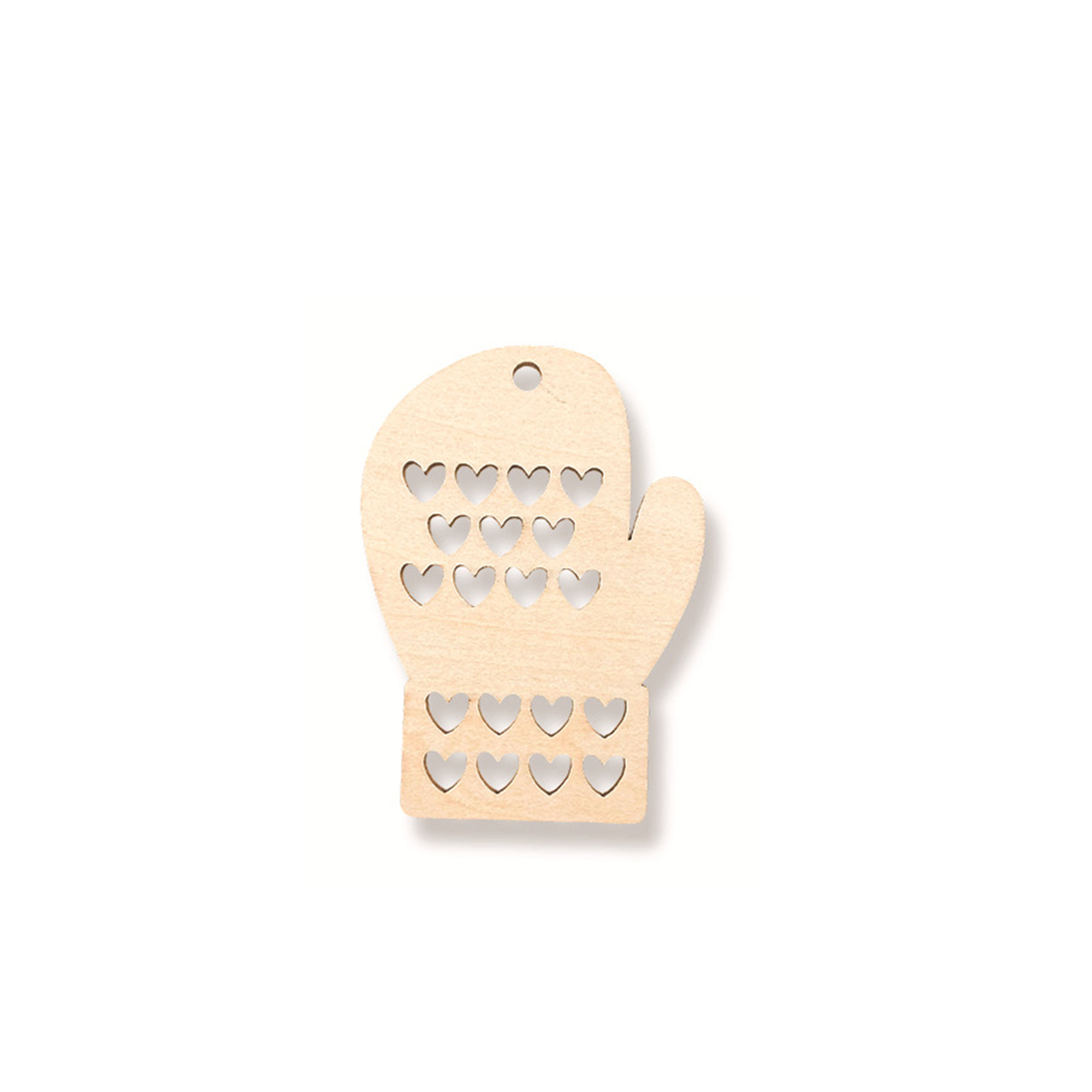 Natural Wood Christmas Tree Pendant 52