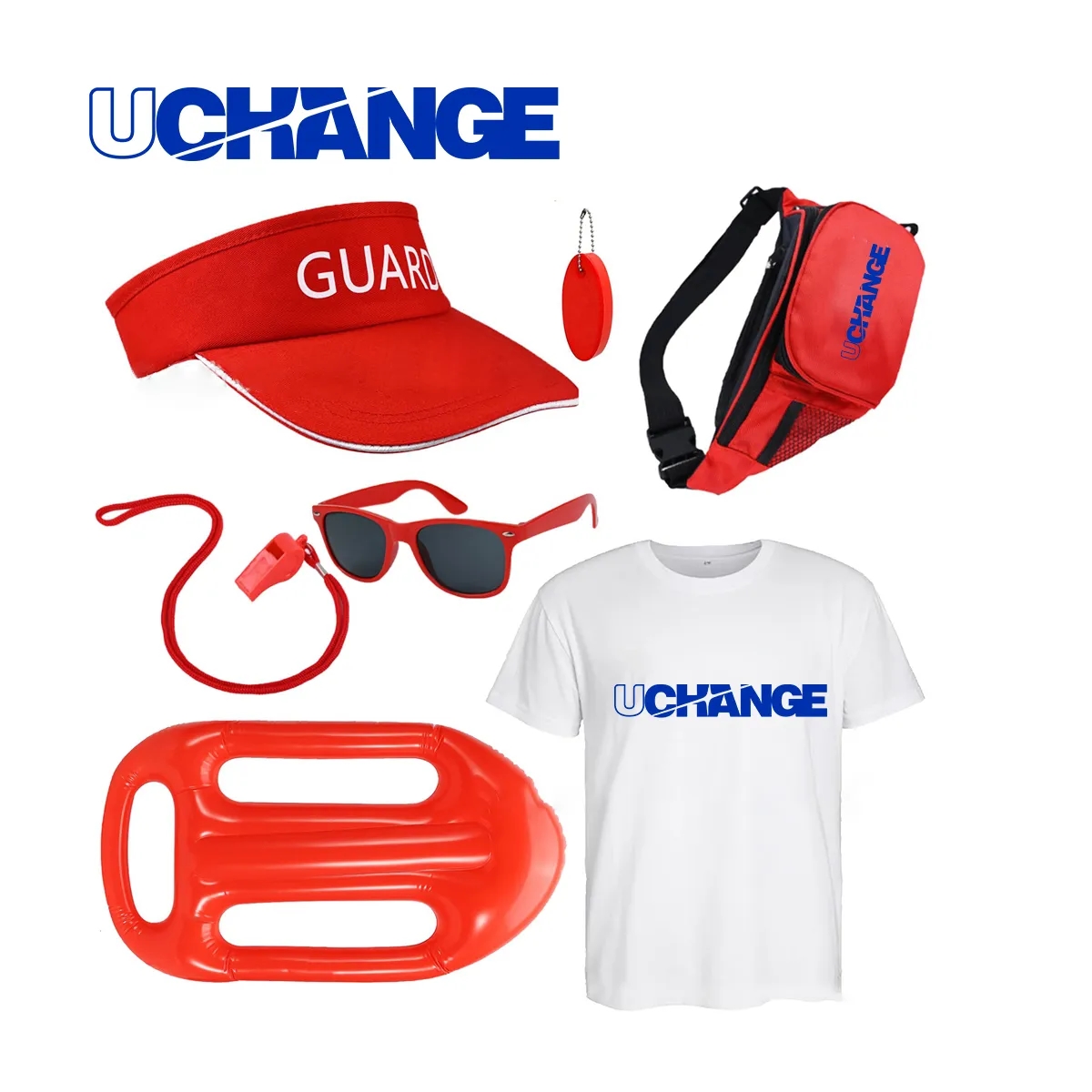 Lifeguard Accessory Kit With Visor And Whistle 6