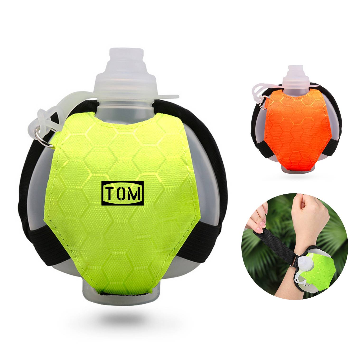 Sports Wearable Hands Free Silicone Portable Water Bottle 3