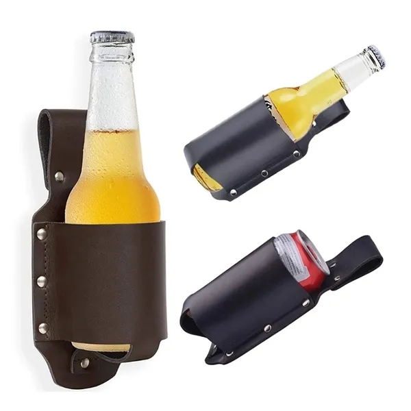 Leather Beer Holster Bottle Holders 4