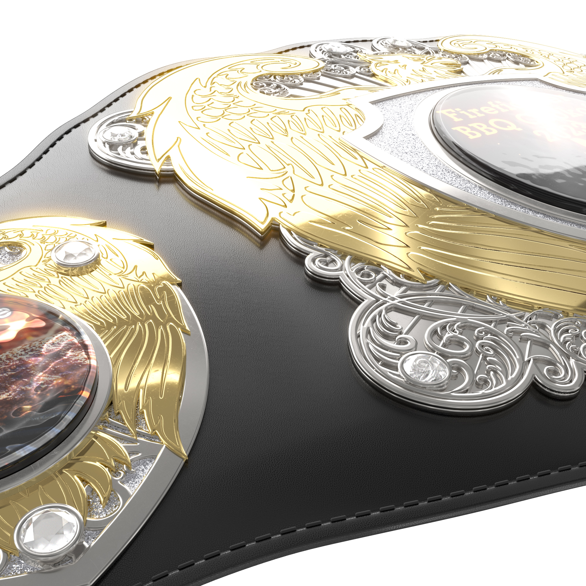 Express Vibraprint® Legion Award Belt w/ Black Leather 26