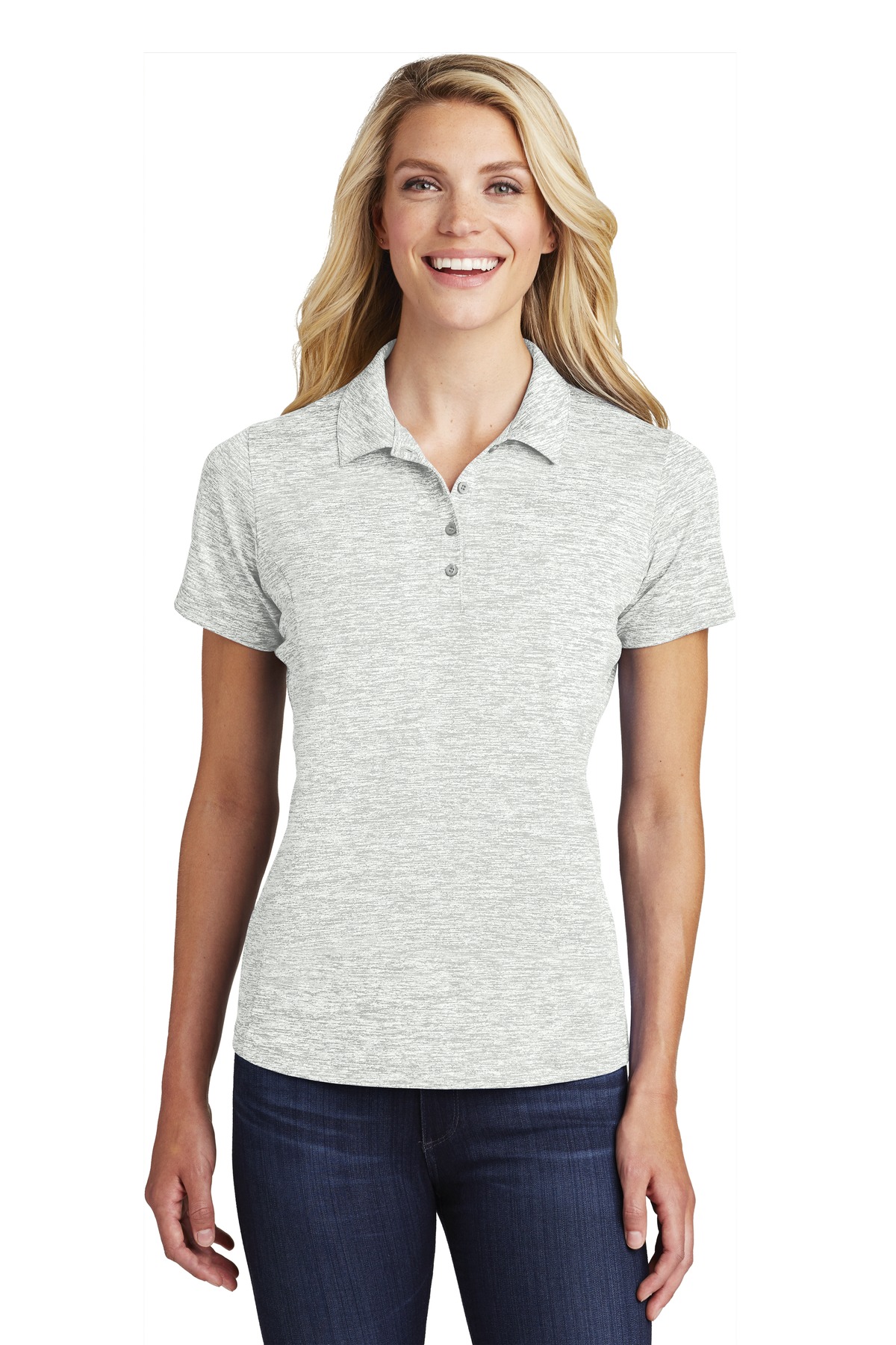 Sport-Tek Women's PosiCharge Electric Heather Polo. LST590 35