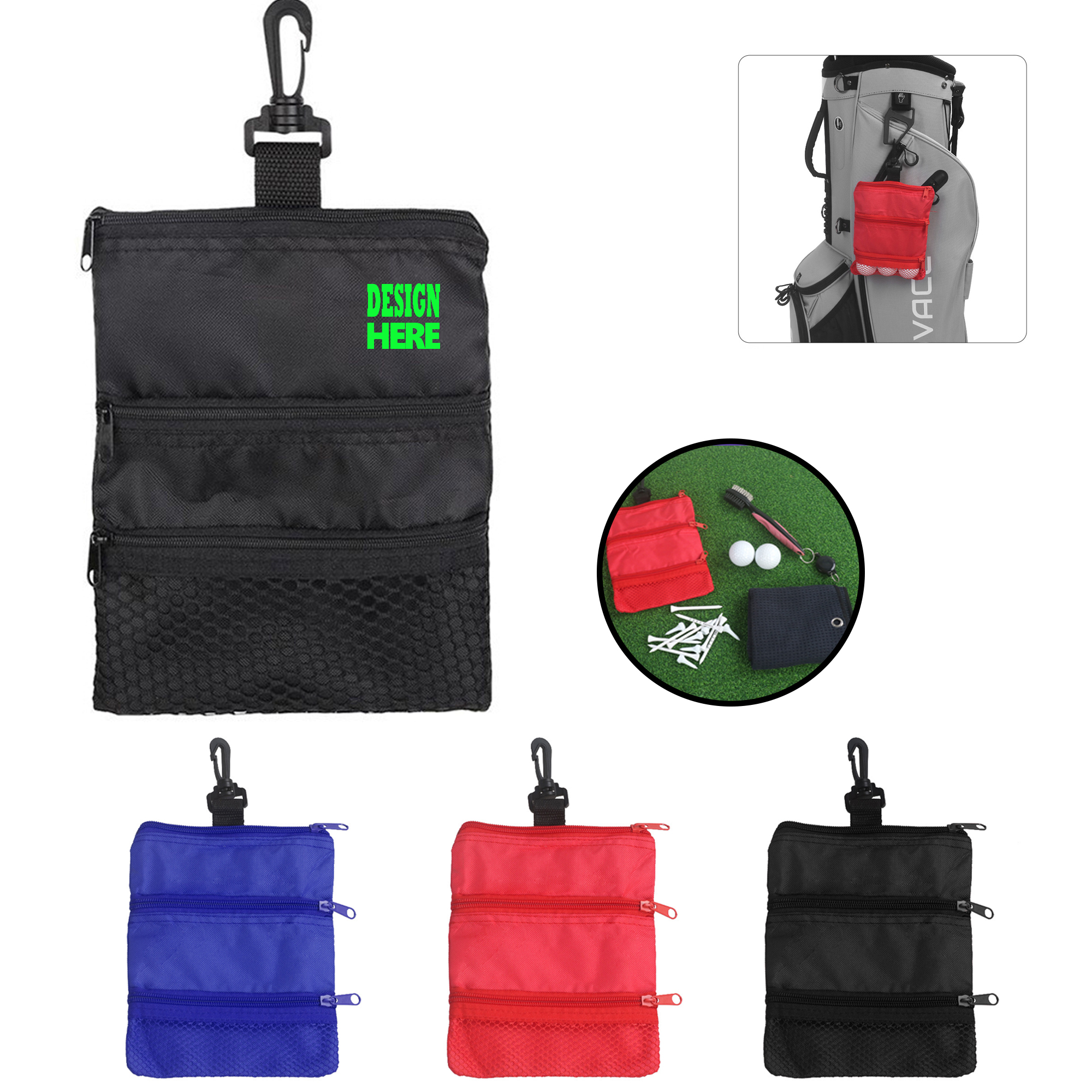 Golf Ball Bag with Clip ?C Compact and Lightweight Design 10