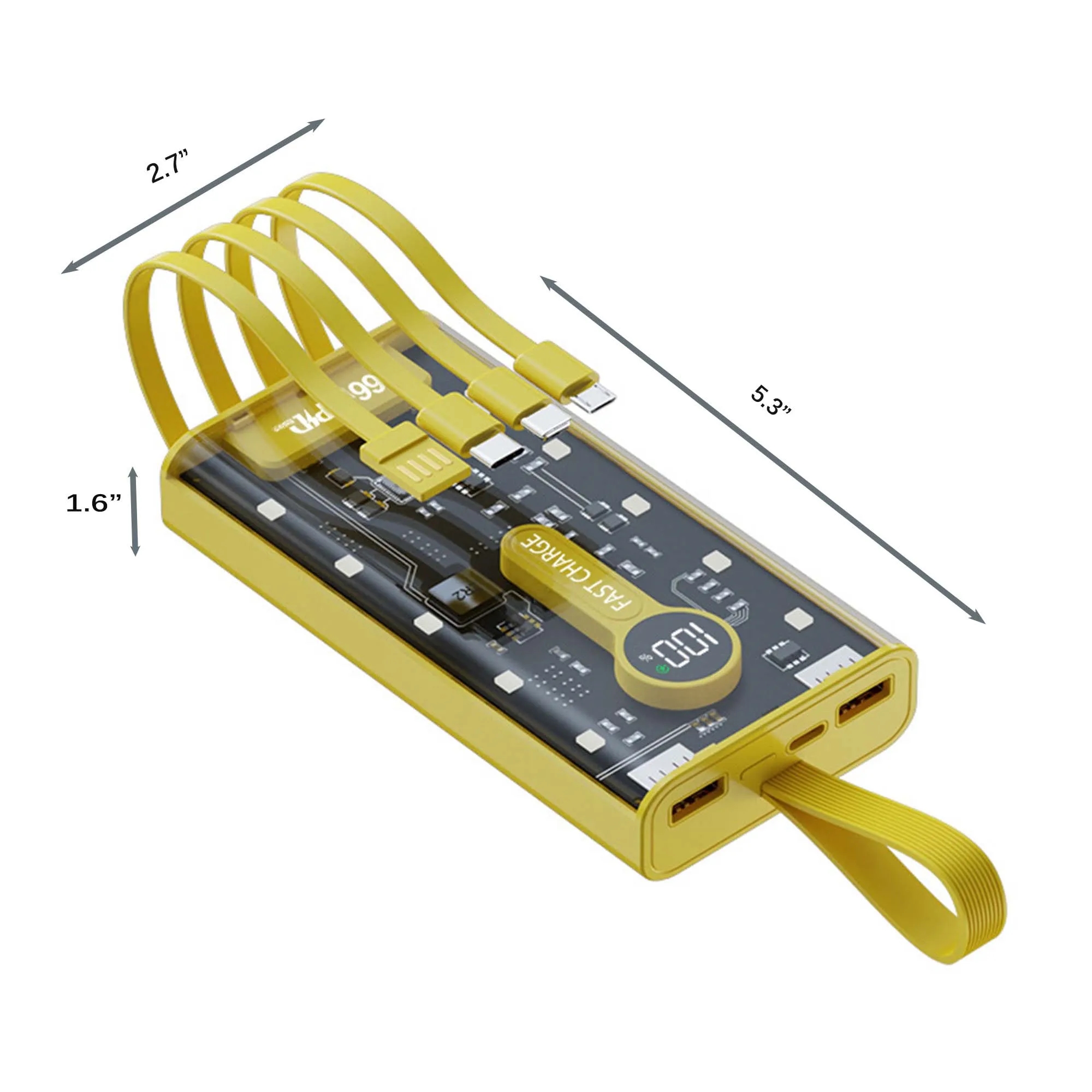 Transparent Fast charge Power Bank 2