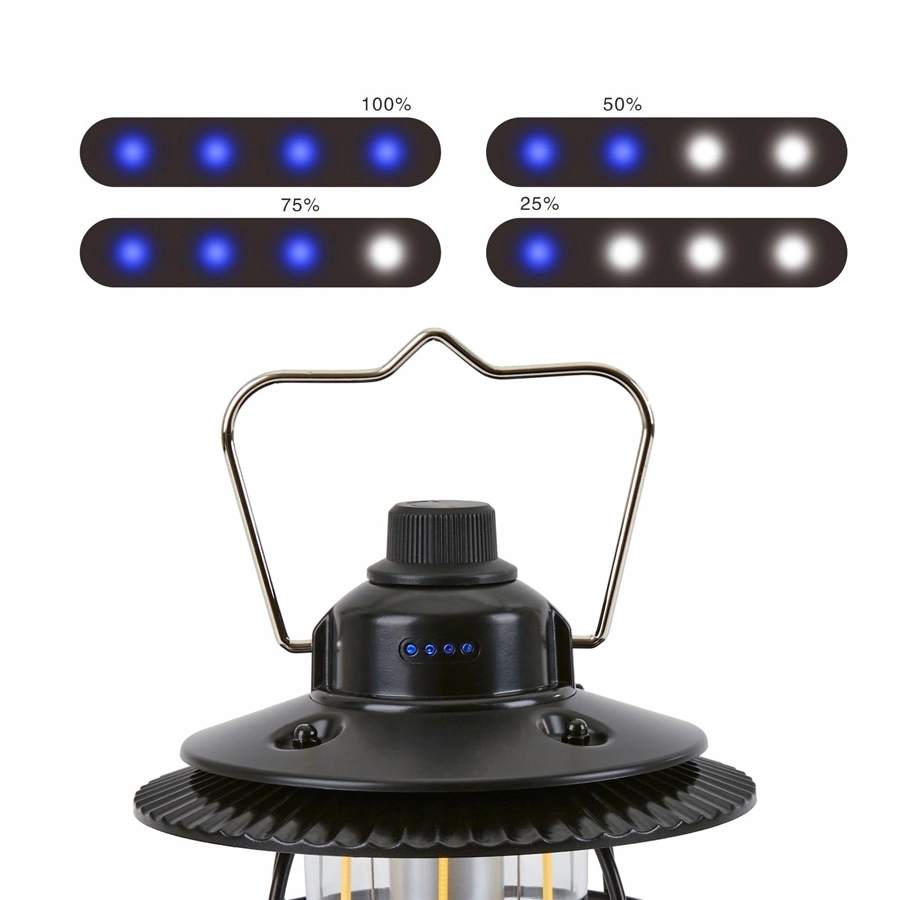 Retro Outdoor Camping Light & Picnic Lantern with Power Bank 17