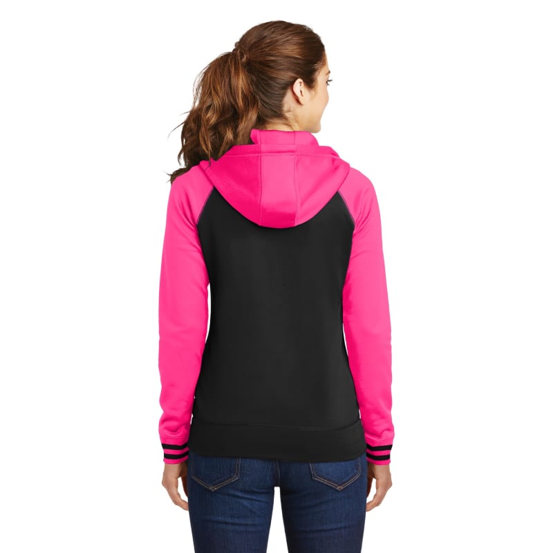 Sport-Tek Women's Sport-Wick Varsity Fleece Full-Zip Hooded Jacket. 22