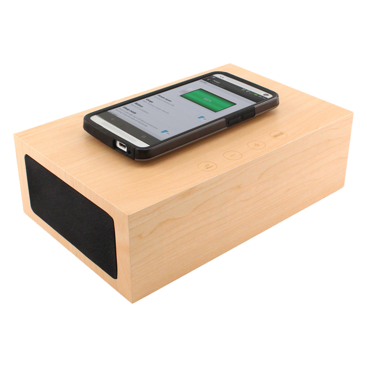 BlueSequoia Alarm Clock with Qi Charging Station and Wireless Speaker 6
