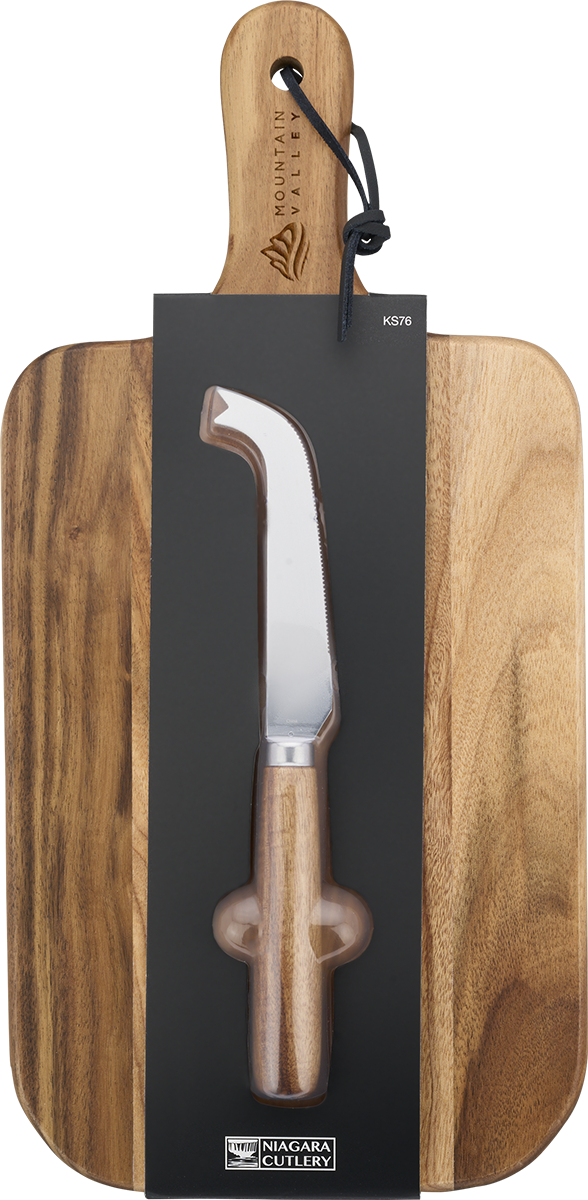 Niagara Cutlery™ Acacia Cheese Board Set 10