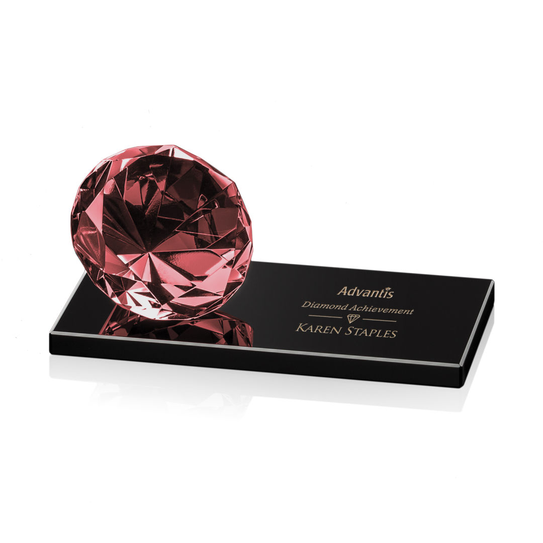 Gemstone Award on Black - Ruby 8