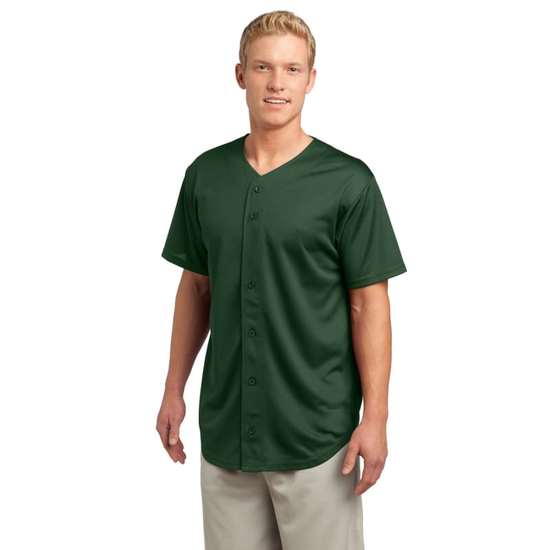 Sport-Tek PosiCharge Tough Mesh Full-Button Jersey. 40