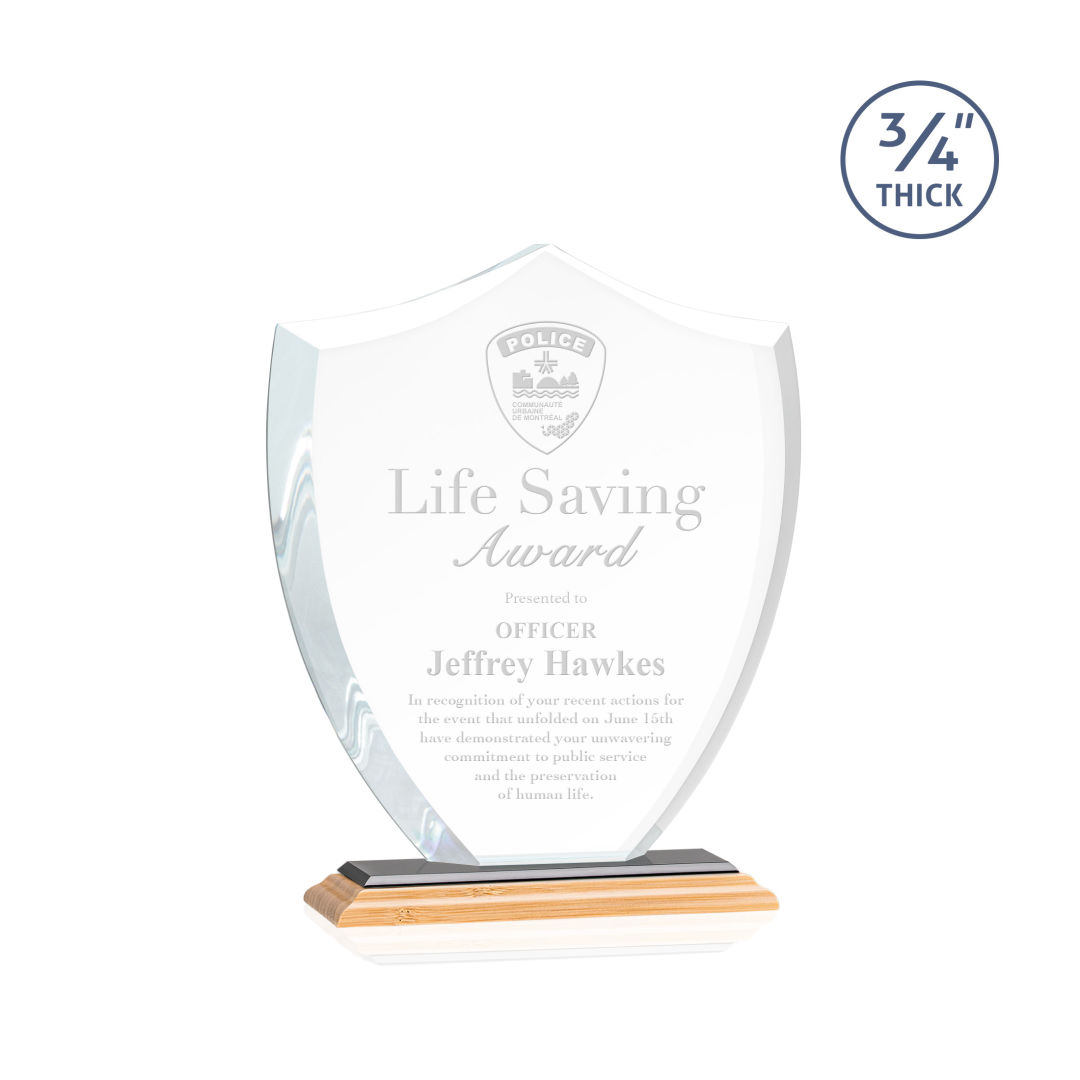 Scudo Shield Award - Bamboo/Black 6
