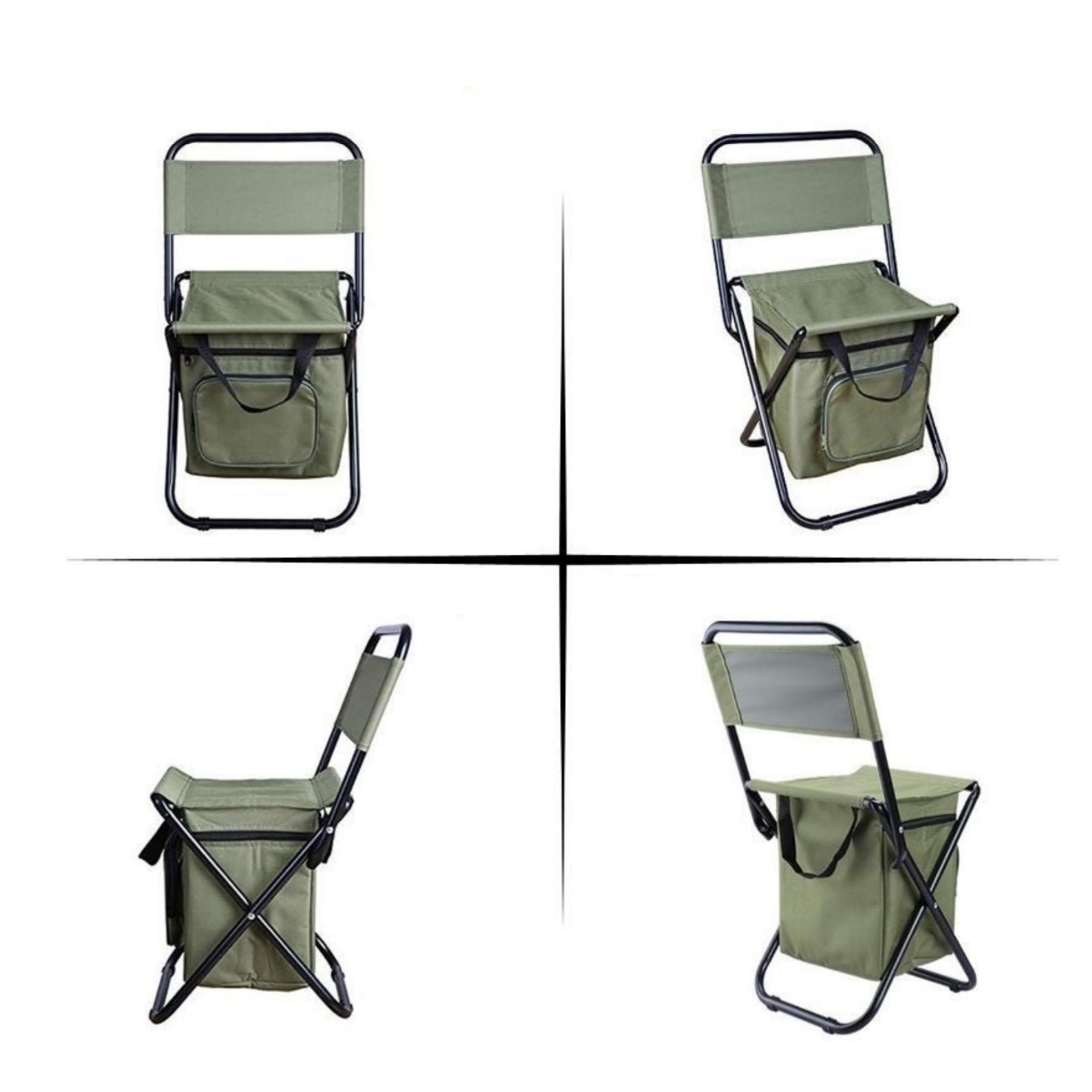 Foldable Camping Chair With Cooler Bag 2