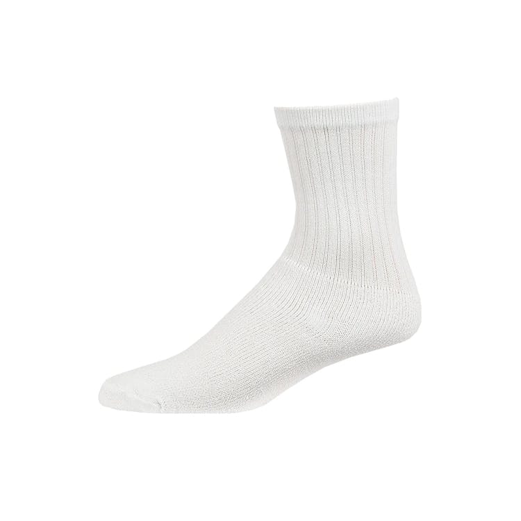 Men's Crew Sports Socks - White Size 9-11 2